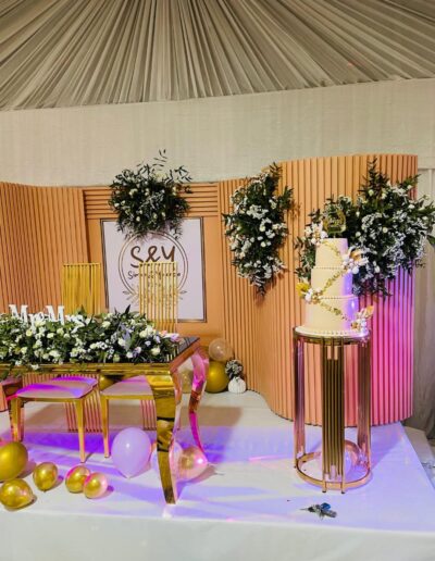 Wedding venue decoration